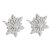 Wintery Sterling Silver Jewellery: Gorgeous 'Frozen' Snowflake Stud Earrings