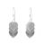 Sterling Silver Jewellery: Layered Heart Drop Earrings