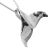 Fabulous Sterling Silver Jewellery: Curving Mermaid Tail Shaped Pendant