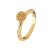 Gold-Plated Sterling Silver Stacking Ring With Trachelium Cluster Flower