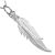 Sterling Silver Jewellery: Double Feather Pendants