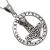 VIKING Sterling Silver Jewellery: Runic Pendant with Thor's Hammer Mjölnir