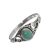 Sterling Silver Jewellery: Vintage Inspired Intricate Swirl Design Ring with Turquoise 