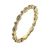 Delicate Gold-Plated Sterling Silver Stacking Ring With Crystals
