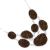 Delicate Fashion Jewellery: Stunning Silver Tone Necklace with Mesmerising Bronze Gold Druzy Oval Pendant Design (I40)B)