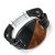 Bold Fashion Jewellery: 4.4cm Wide Magnetic Bracelet with Swirly Golden Brown Tone Oval (YK397)