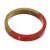 Gorgeous Fashion Jewellery:  Chunky Wooden Bangle in Natural Tone Wood And Red Resin (6.8cm Inner Diameter) (SB58)A)