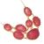 Delicate Fashion Jewellery: Stunning Gold Tone Necklace with Mesmerising Pink Druzy Oval Pendant Design (I40)A)