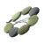 Beautiful Fashion Jewellery: Adjustable Grey Cord Bracelet with Olive Green, Light Green and Black Wooden Discs (SB45)oli)