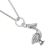 Quirky Sterling Silver Jewellery: Pelican Pendant with Oxidised Detail (12mm x 20mm) (N150)