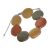 Beautiful Fashion Jewellery: Adjustable Grey Cord Bracelet with  Brown, Metallic Caramel and Charcoal Wooden Discs (SB45)D)