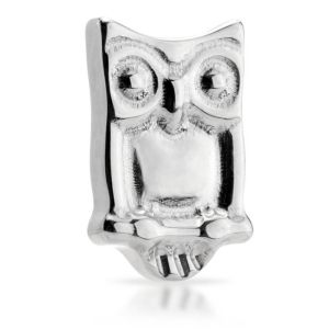 Titanium Wise Owl Design On Internally Threaded Labret with Star Base (1.2mm x 6/7/8/10mm) (C146)
